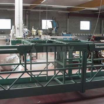 Telescopisch werkplatform in aluminium in onze fabriek. Telescopisch werkplatform in aluminium - Building Maintenance Unit